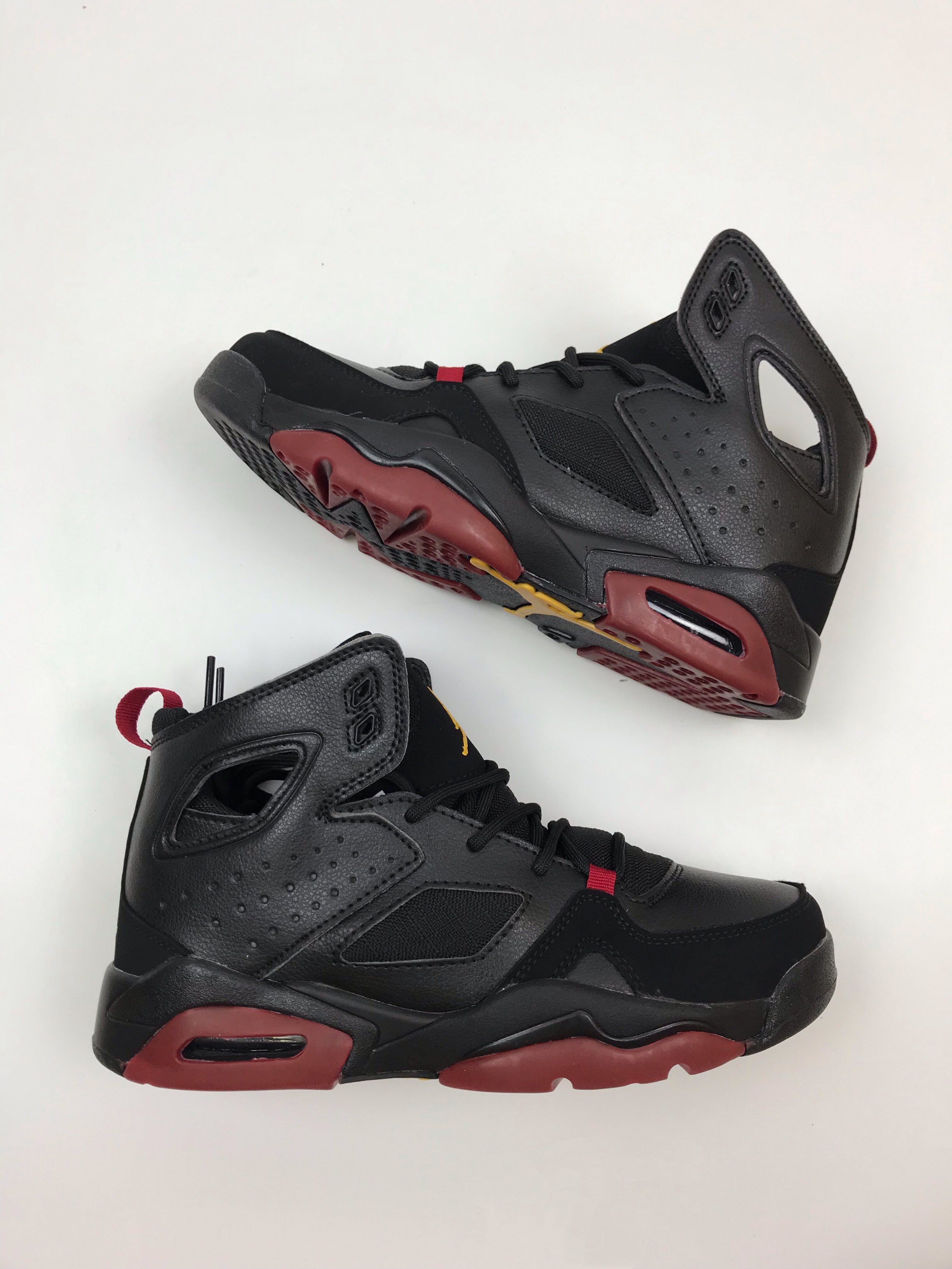 New Air Jordan 6 91 Black Wine Red Shoes - Click Image to Close
